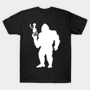 Bigfoo Alien Peace T-Shirt